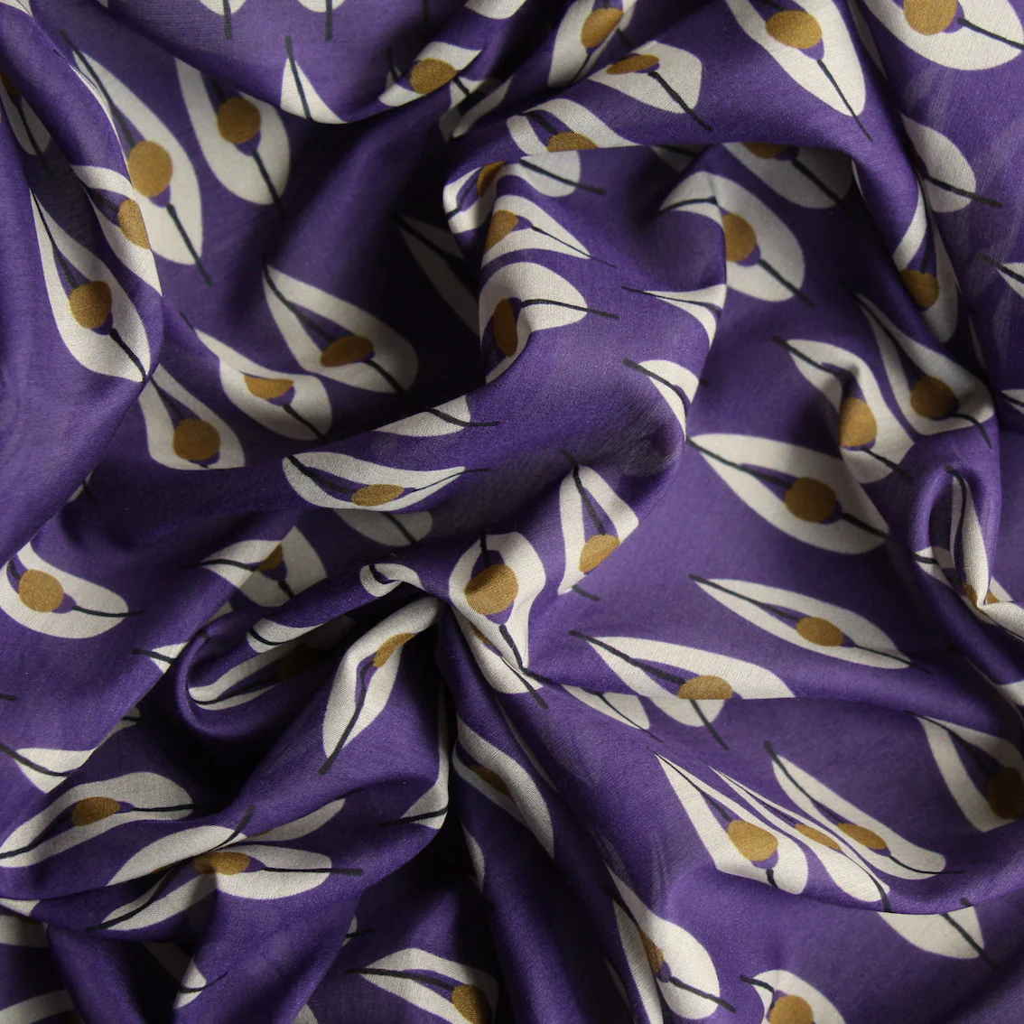 Rain Pods On Purple Voile - Image 2
