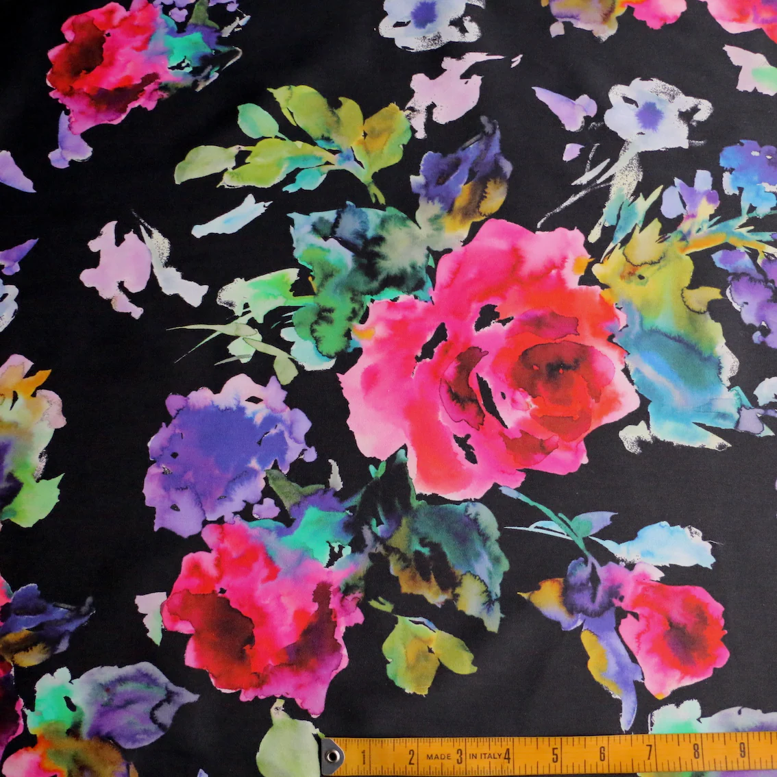 Rainbow Floral Stretch Poplin - Image 3
