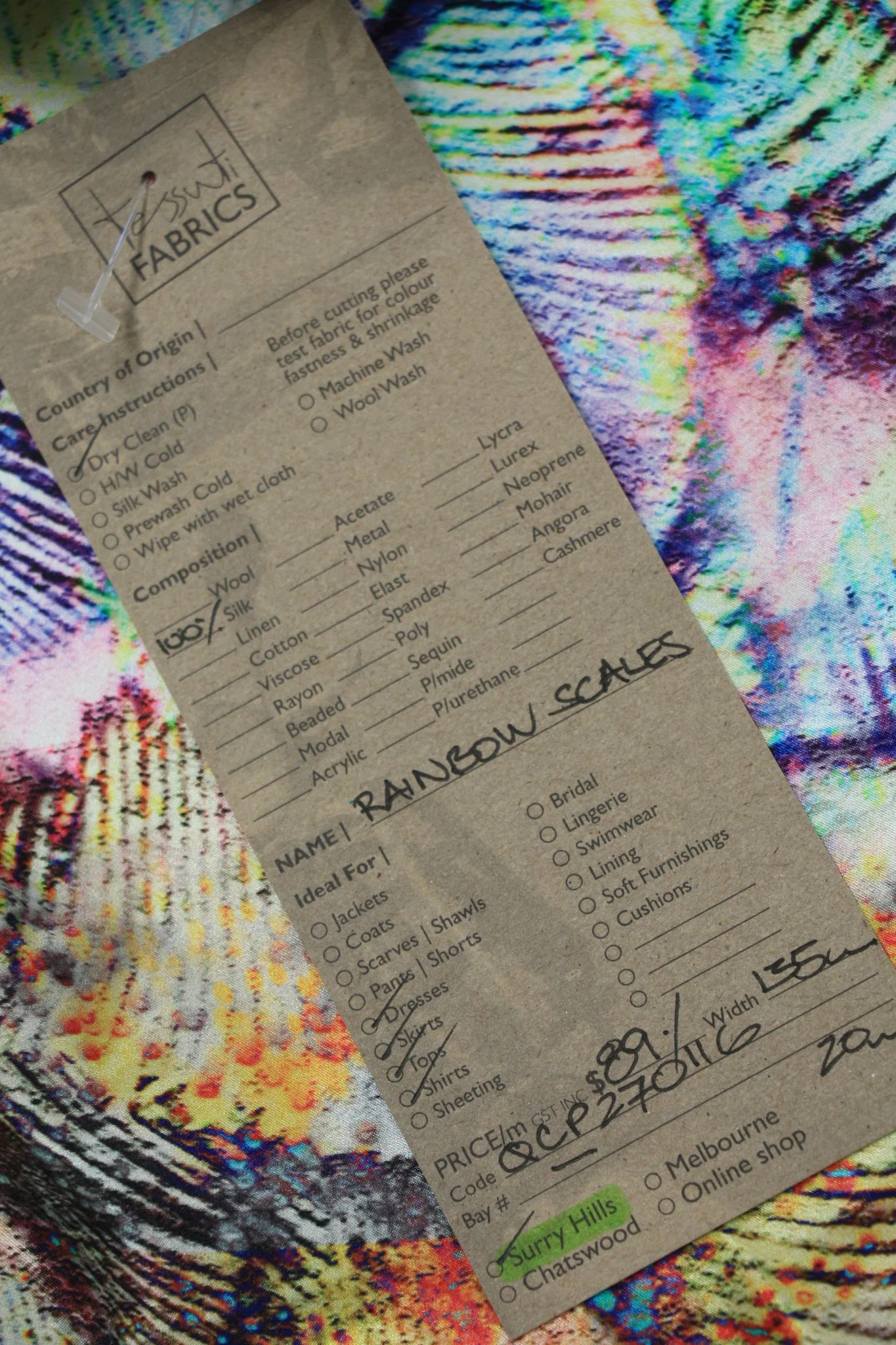 Rainbow Scales - Silk Satin - Image 6