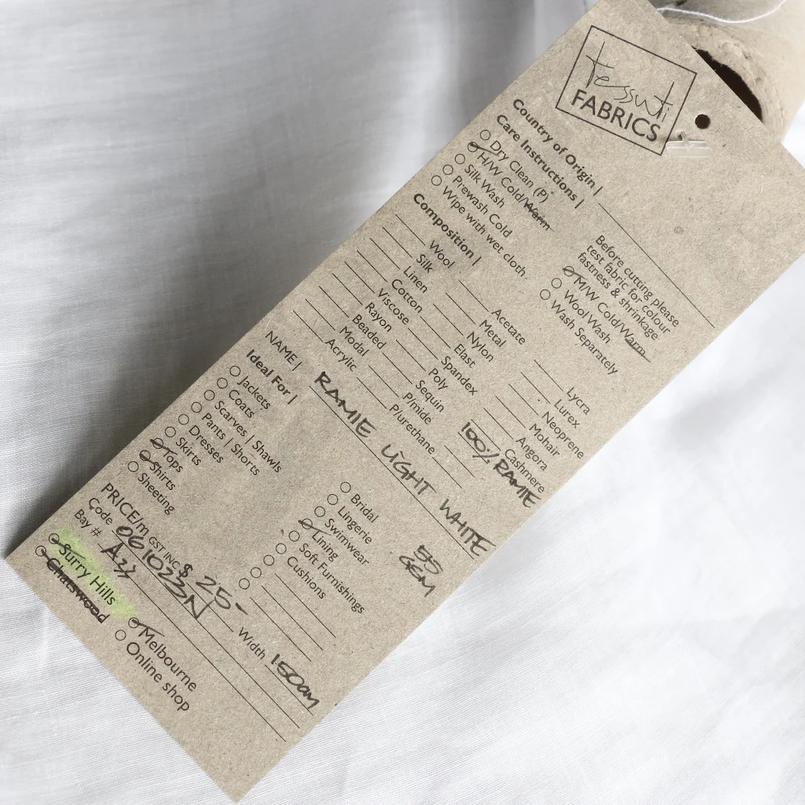 Ramie Light White Gauze - Image 3