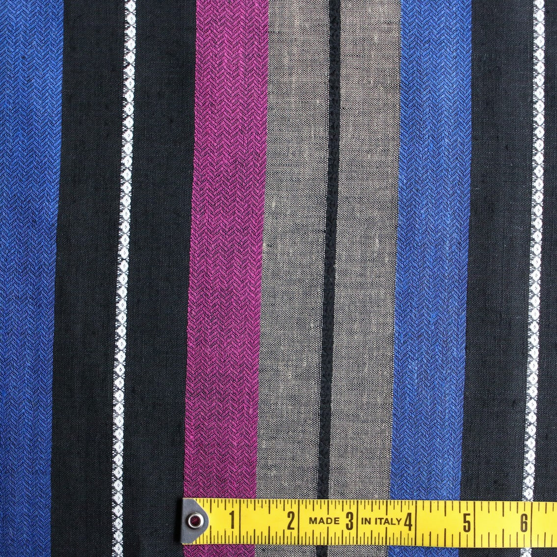 Ravello Stripe on Navy Linen - Image 3