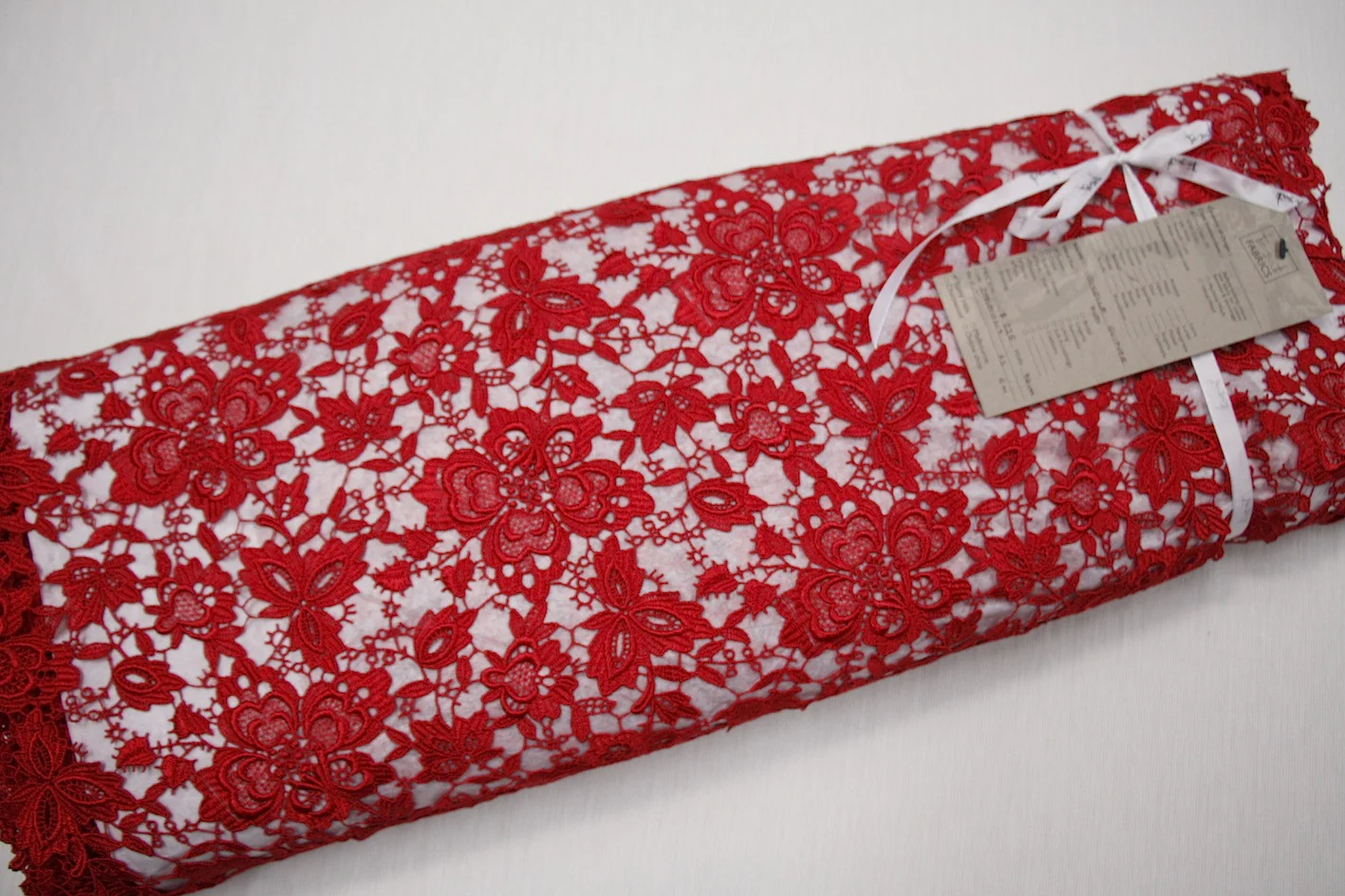 Red Giselle Guipure Lace