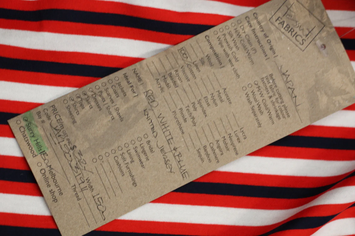 Red White & Blue Knitted Jersey - Image 3