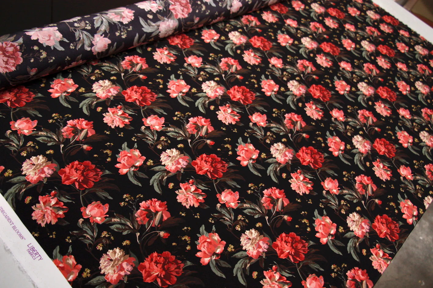 Reddish Decadent Blooms - Liberty Silk - Image 4
