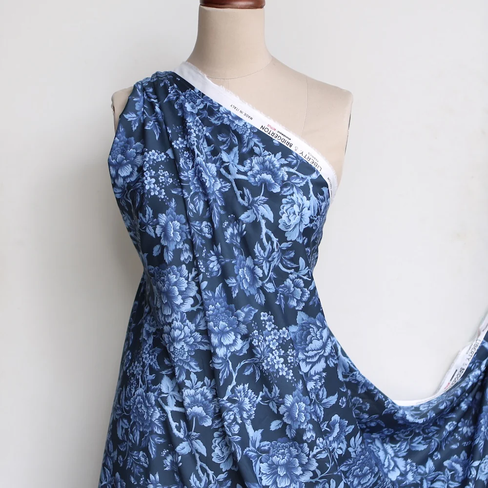Regency Trail Navy - Bridgerton Collection  - Liberty Tana Lawn™ - Image 5