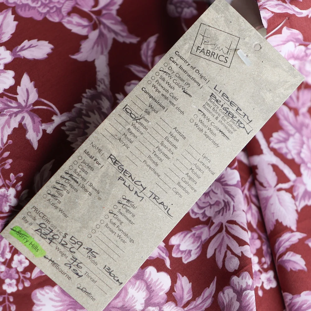Regency Trail Plum - Bridgerton Collection  - Liberty Tana Lawn™ - Image 4
