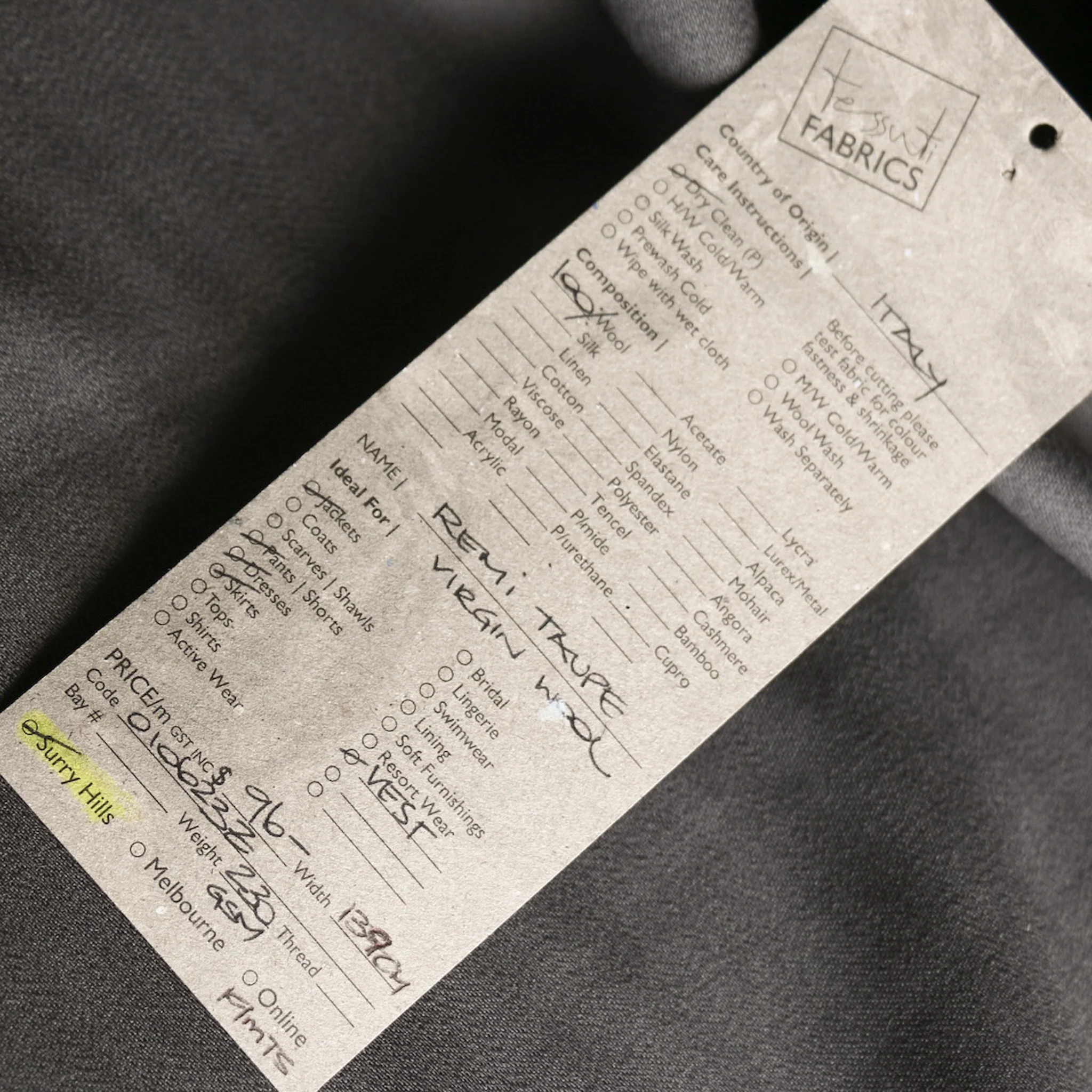 Remi Taupe Virgin Wool - Image 4