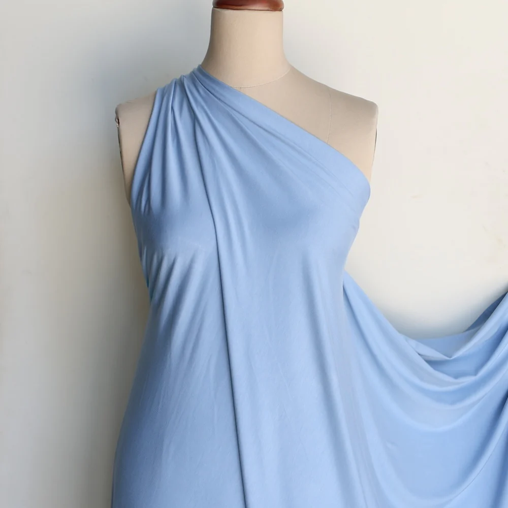 Remnant of Bamboo Jersey Knit - Denim (265gsm) - Image 4