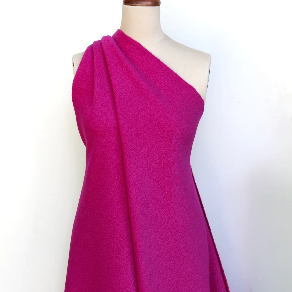 Bollito Magenta Boiled Wool - Image 4