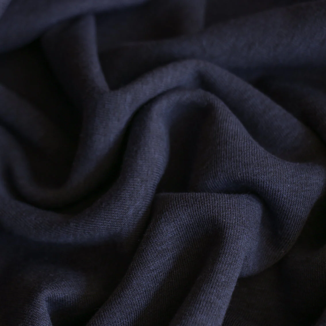 Remnant of Brushtag Indigo Fleece - Image 2
