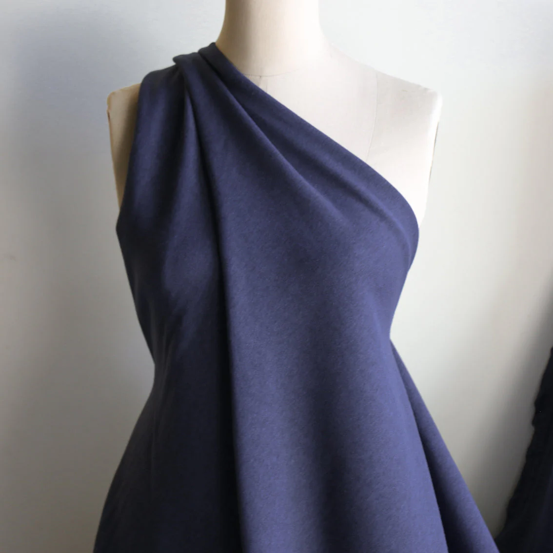 Remnant of Brushtag Indigo Fleece - Image 3