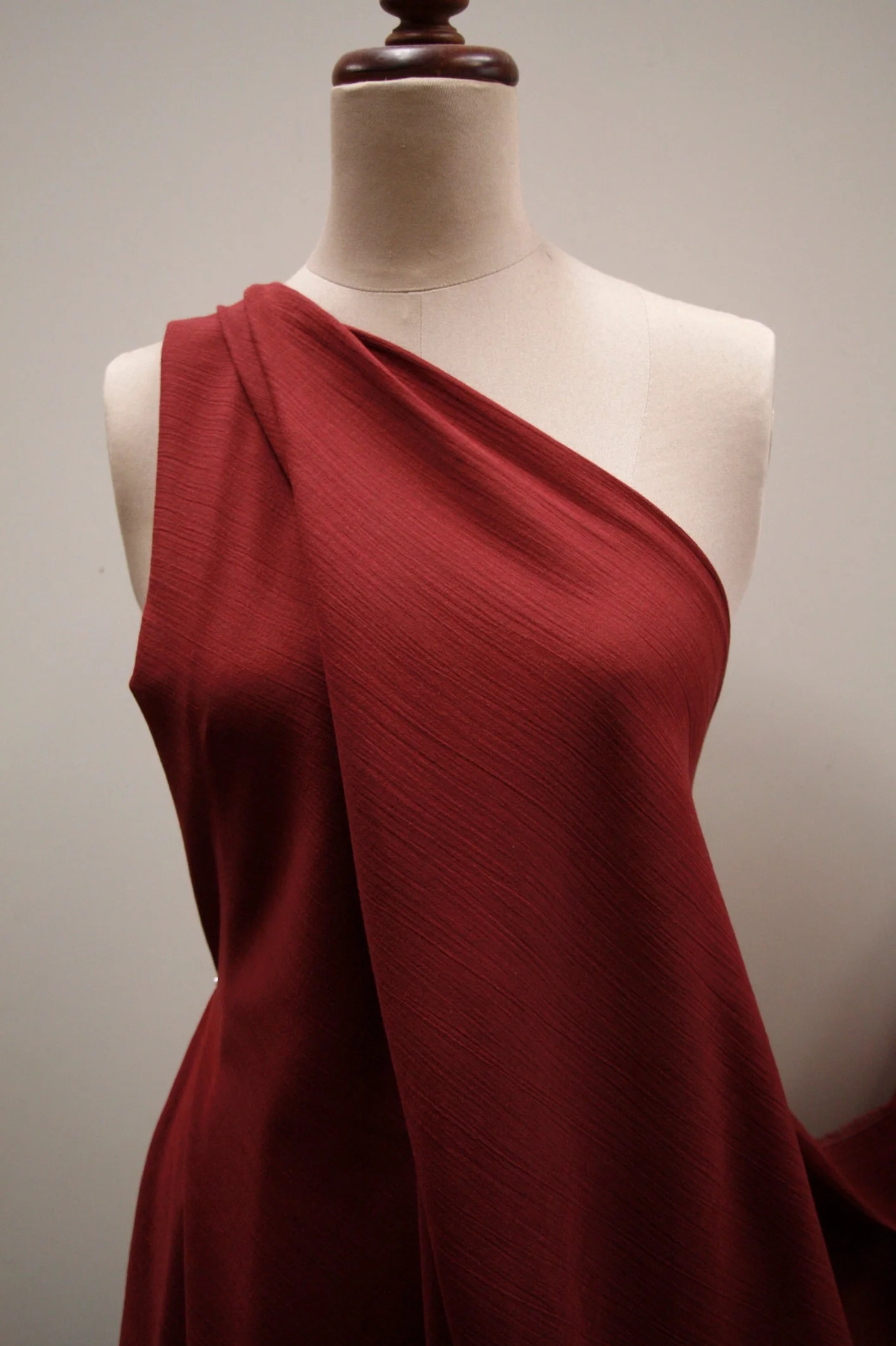 Last Chance of Burgundy Ocean Cotton Gauze - Image 3