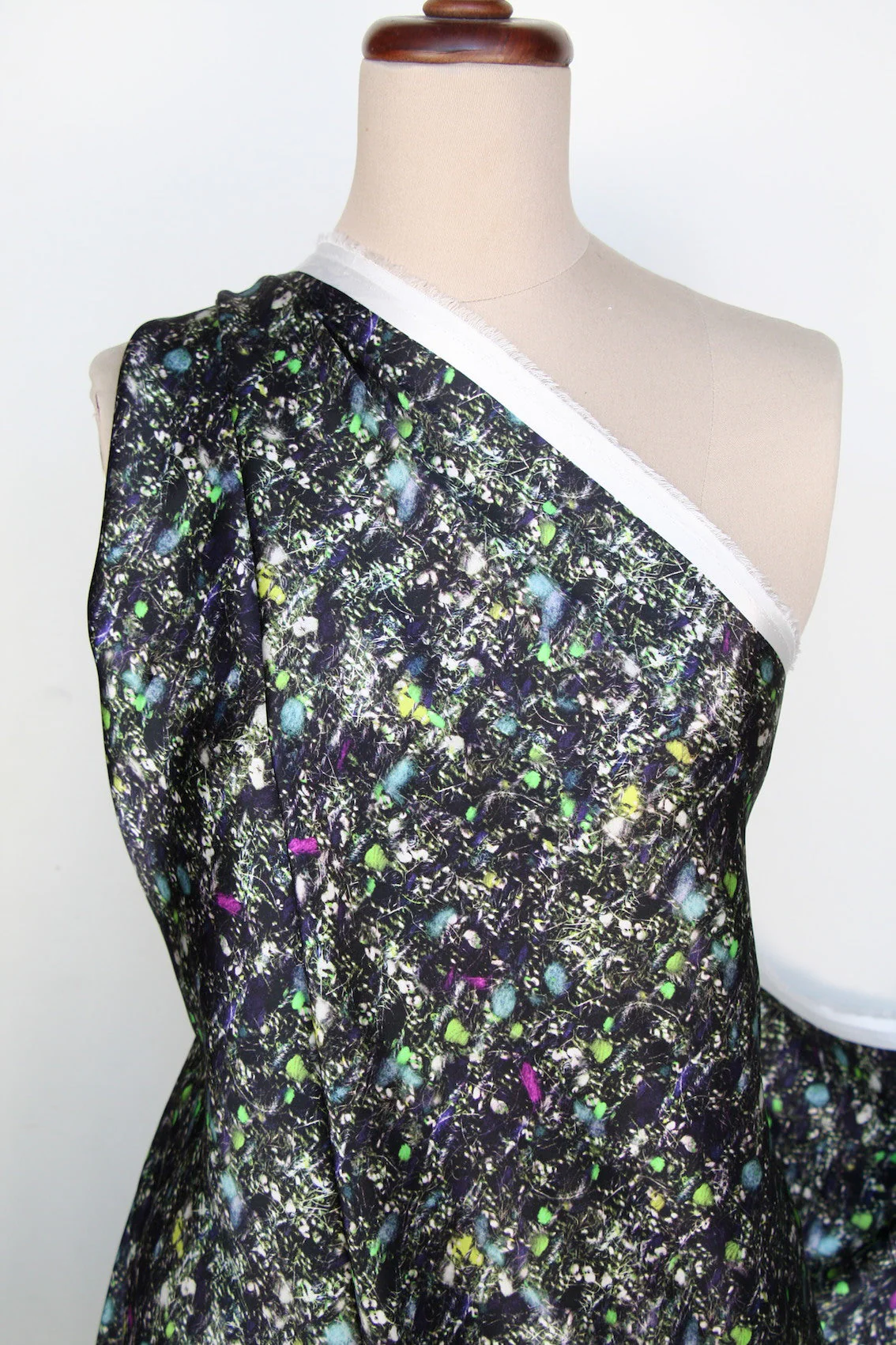 Remnant of Constellation Blue Silk Satin - Image 5