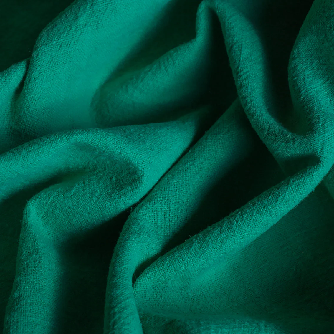 Emerald Jade Pebble Wash Linen - Image 2