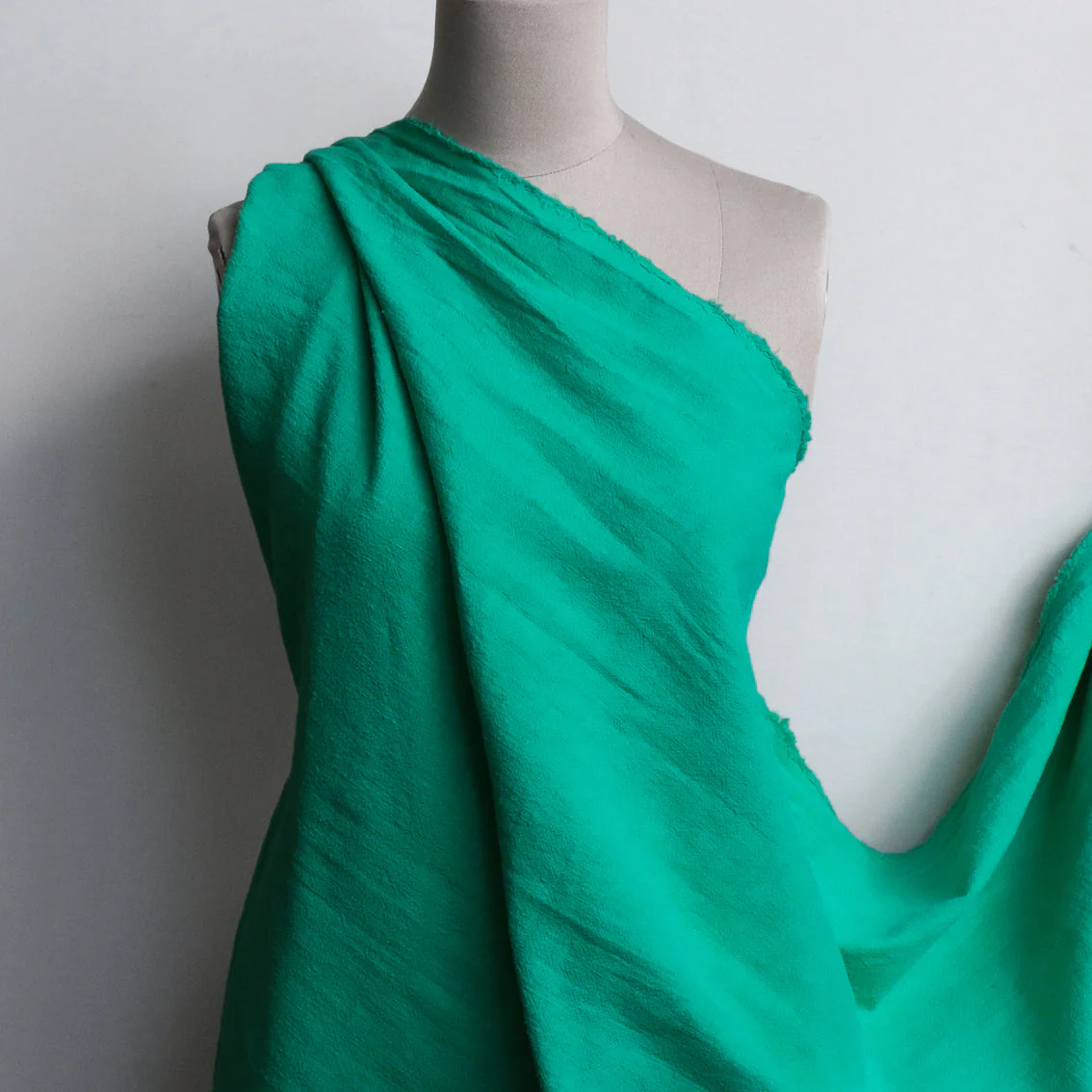 Emerald Jade Pebble Wash Linen - Image 3