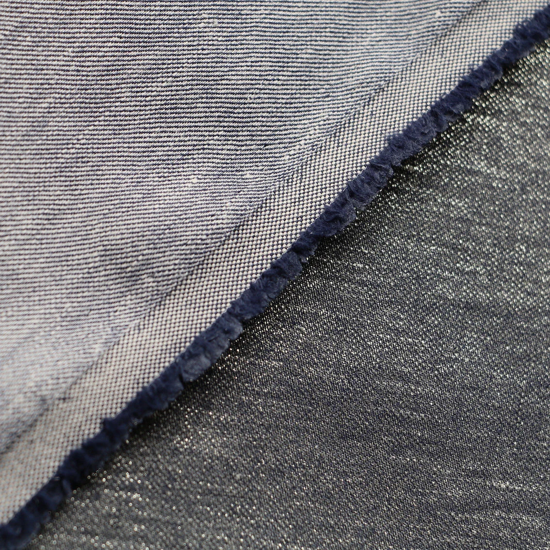 Remnant of Shimmering Stretch Linen - Image 3