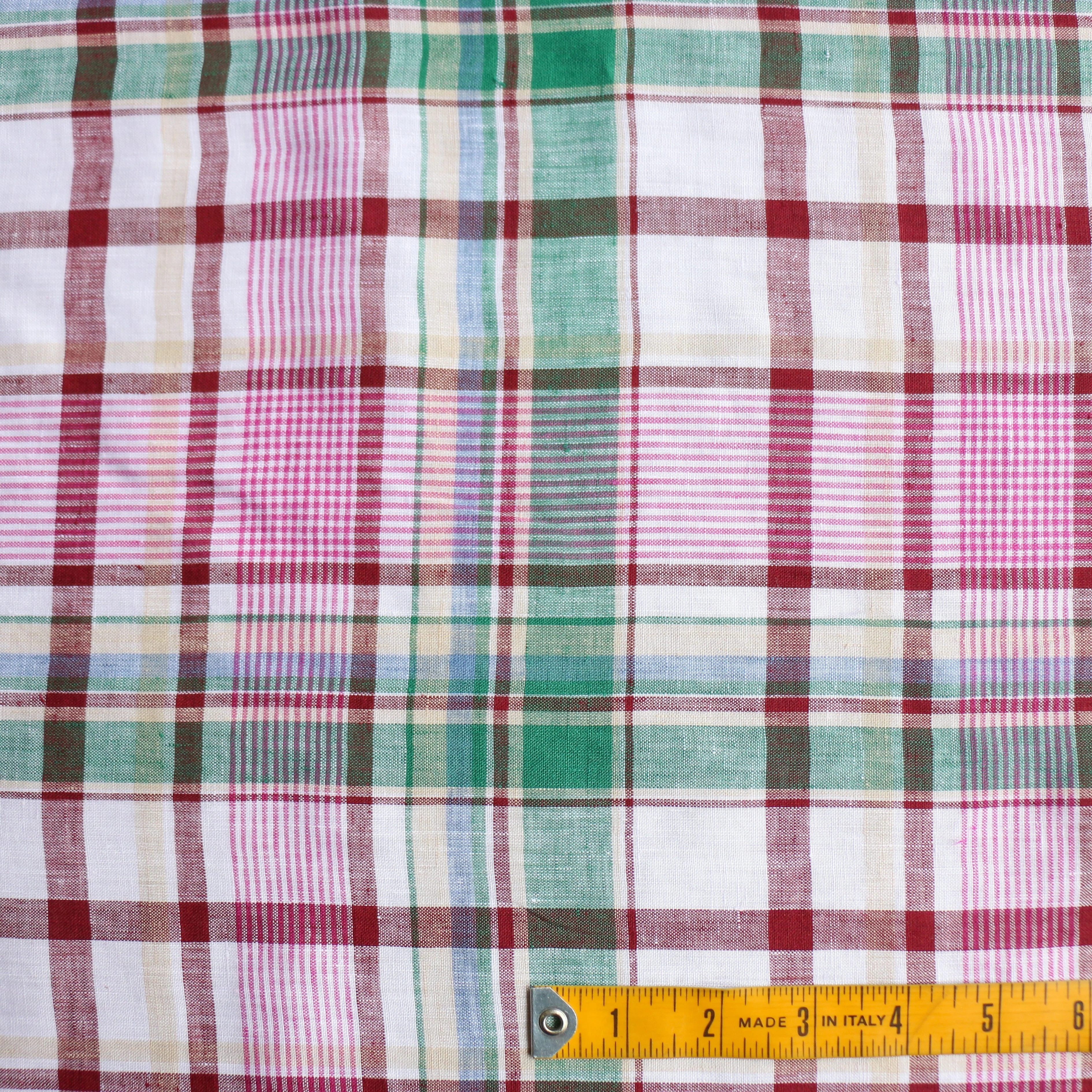 Remnant of Veneto Check Multi Linen - Image 3