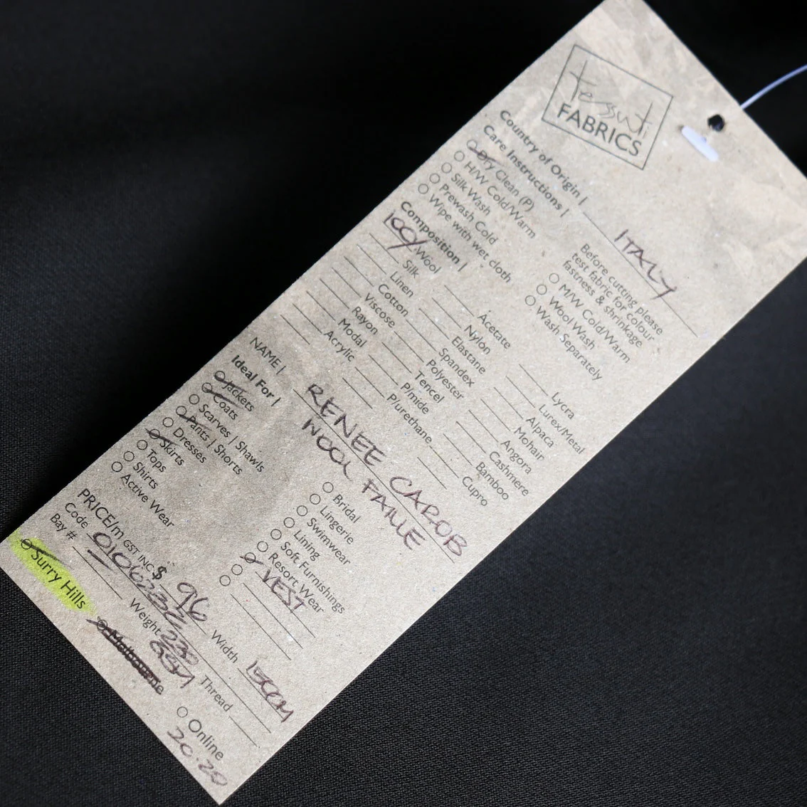 Renee Carob Wool Faille - Image 4