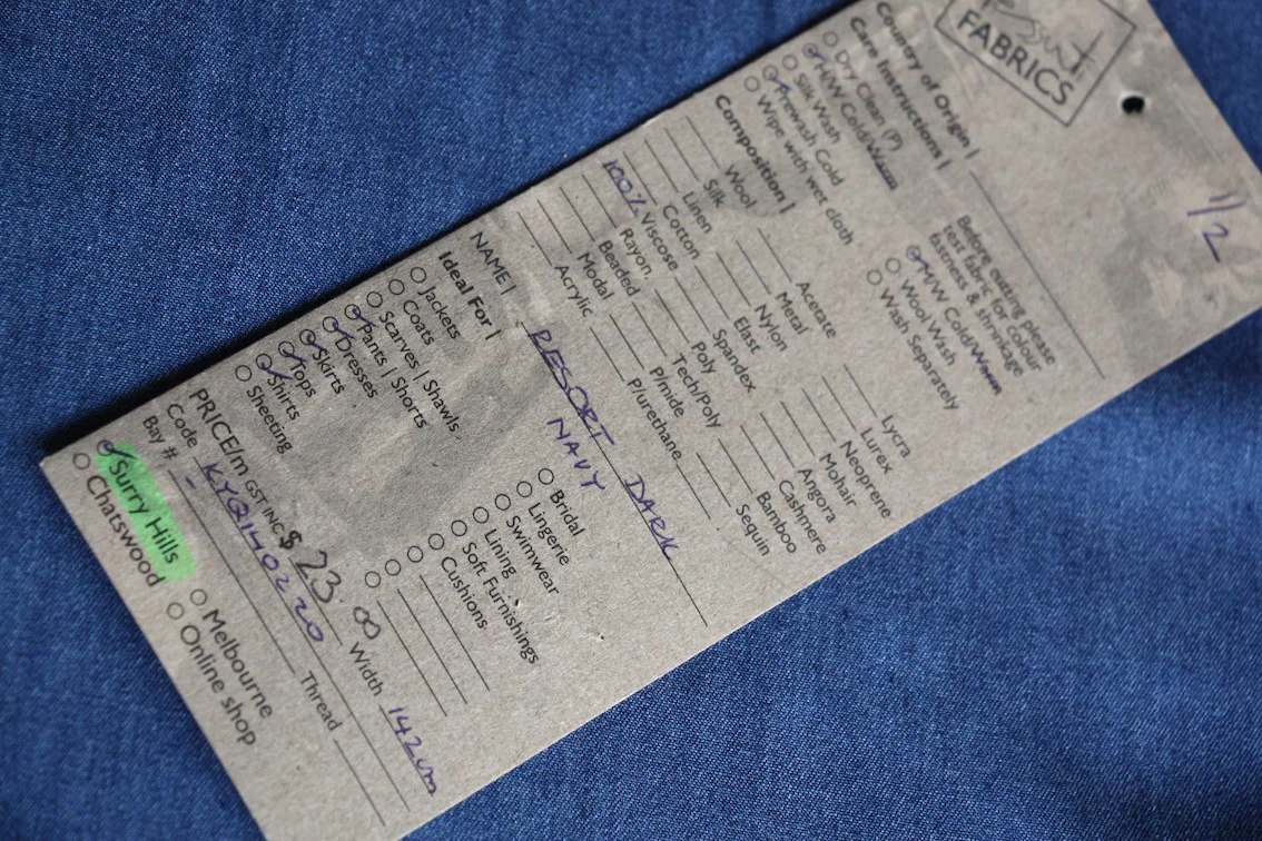 Resort Dark Blue Chambray - Image 2