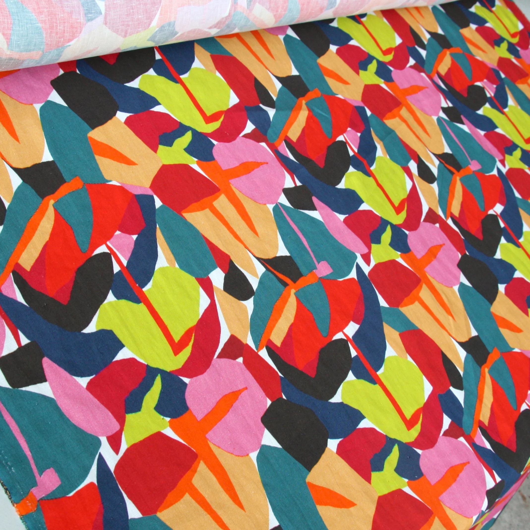 Retrospective Washed Printed Linen - Image 6