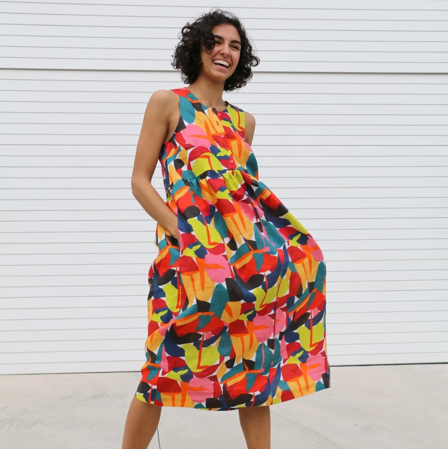 Retrospective Washed Printed Linen - Image 9