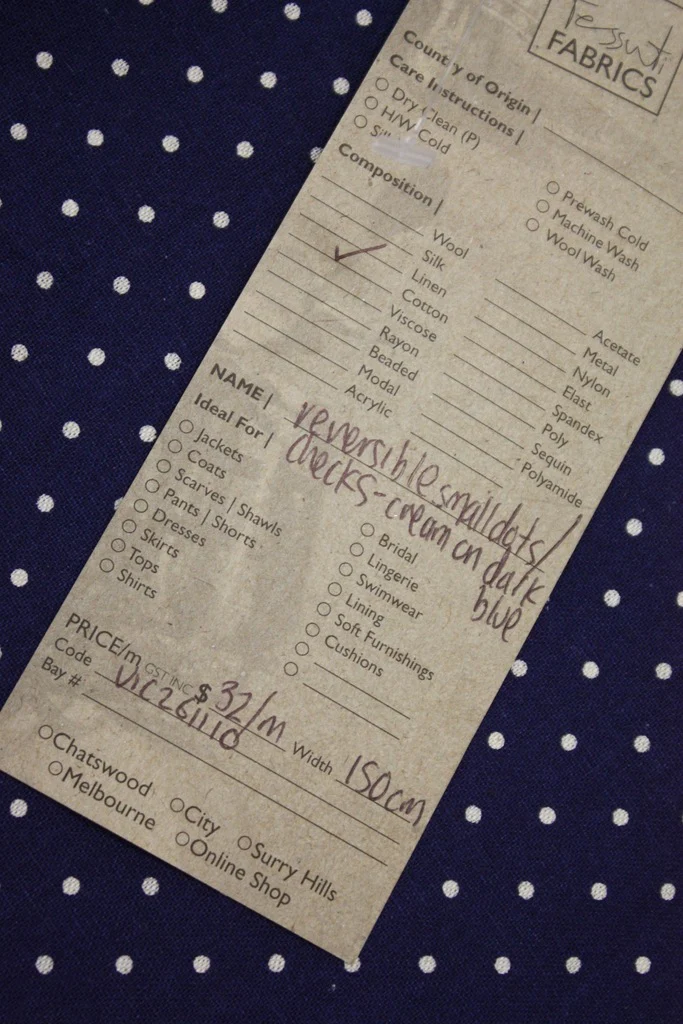 Reversible Dots/Checks Blue - Image 4