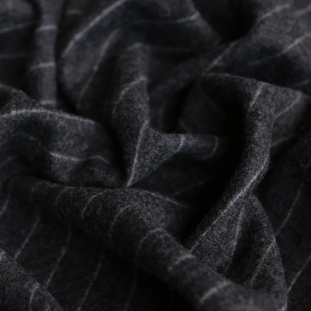 Riga Charcoal Double Knit - Image 2