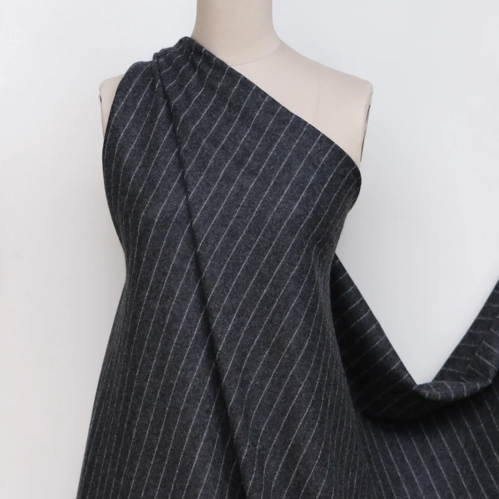 Riga Charcoal Double Knit - Image 5