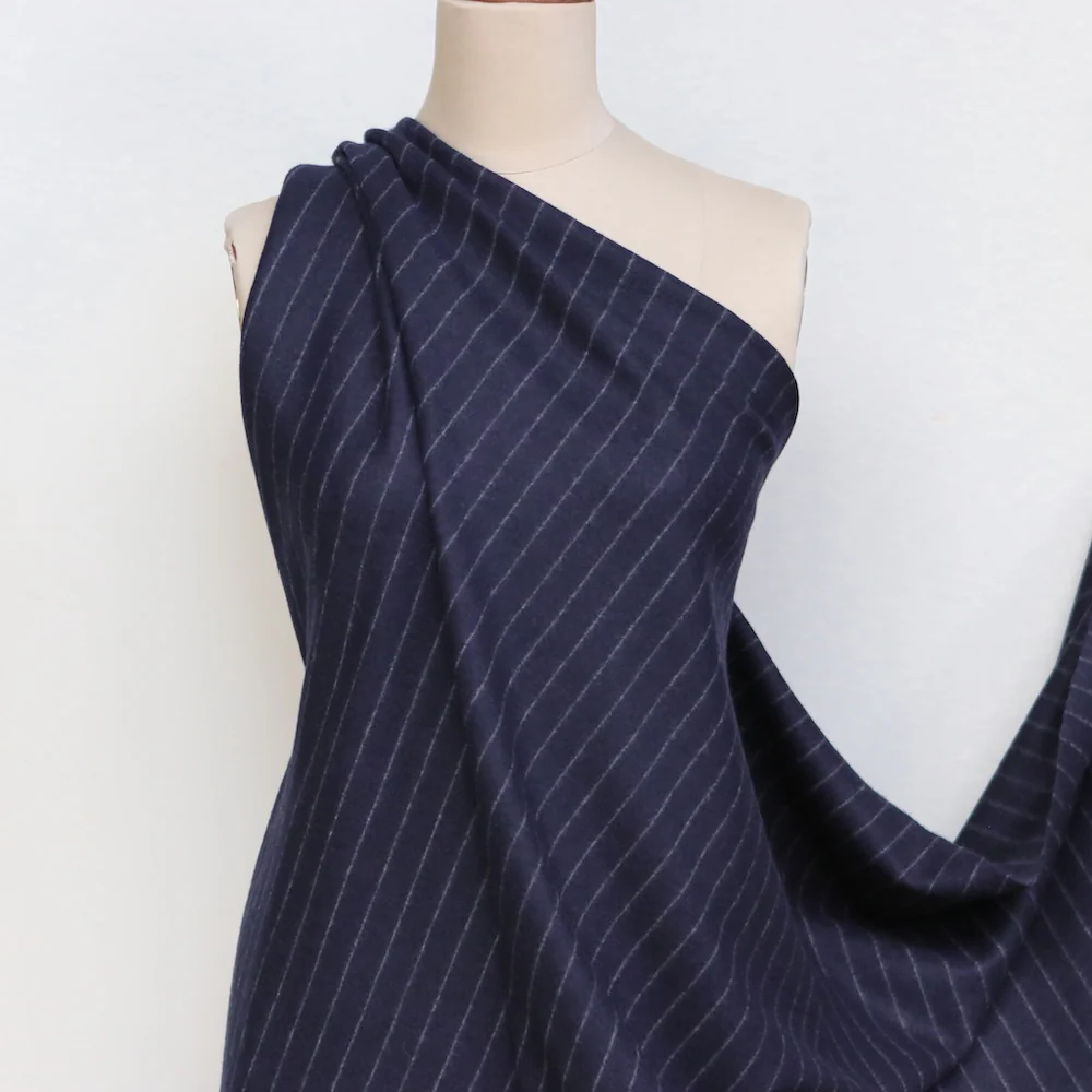 Riga Navy Double Knit - Image 5