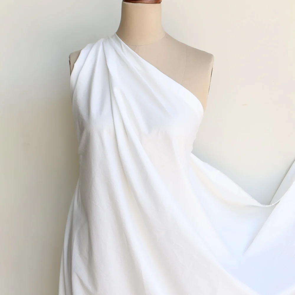 Riku Off White - Typewriter Cotton Poplin - Image 4