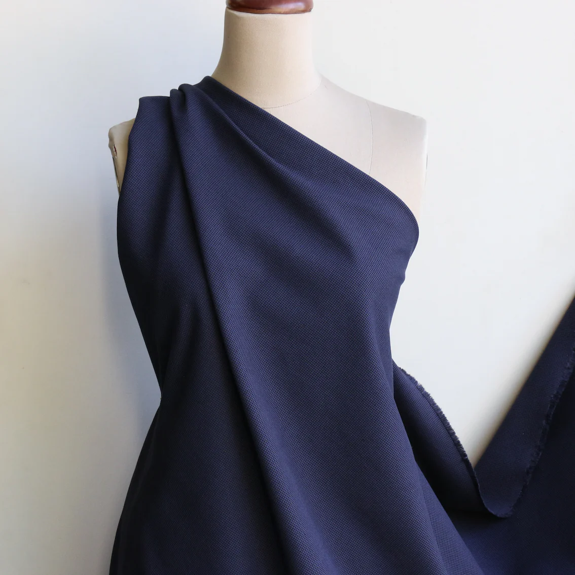 Rimini Navy Pique Dot - Image 4