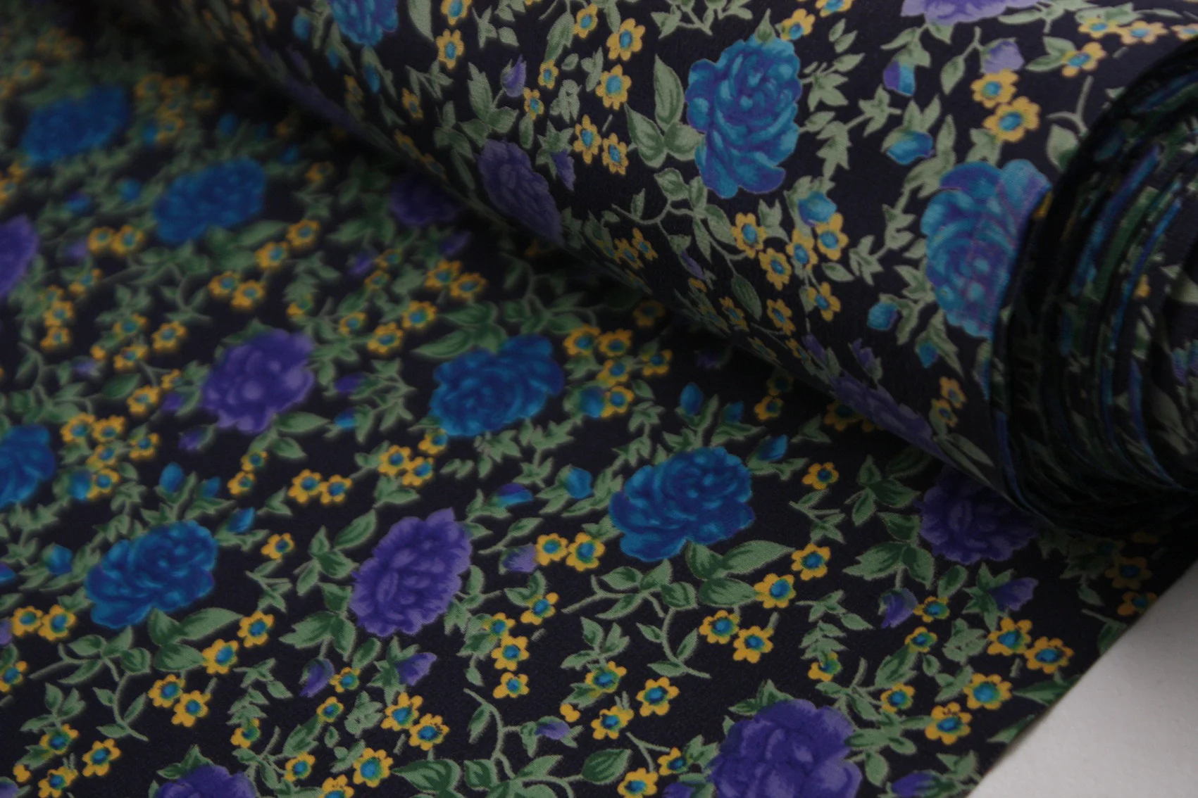 Rose Floral Blue - Silk CDC - Image 2