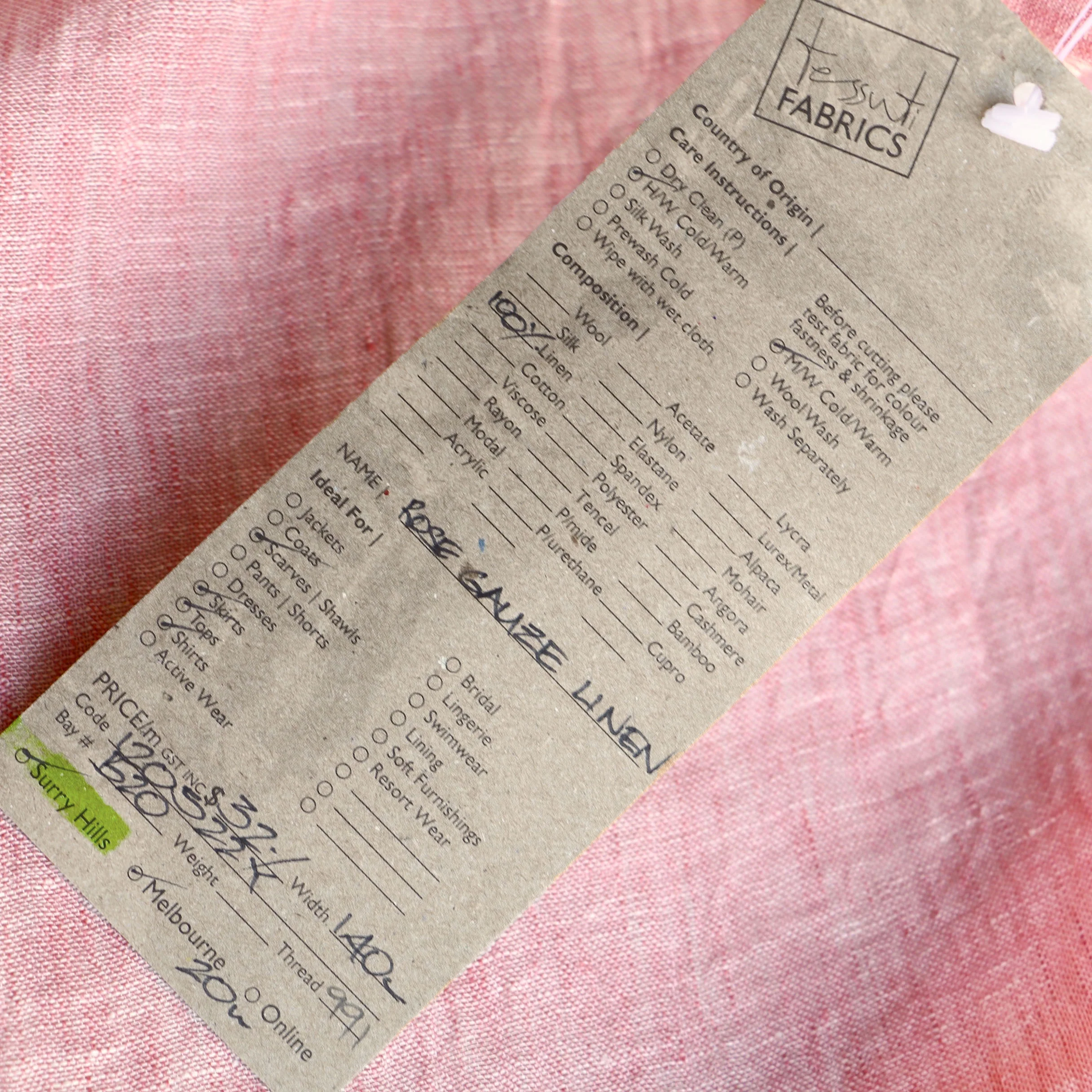 Rose Gauze Linen - Image 3