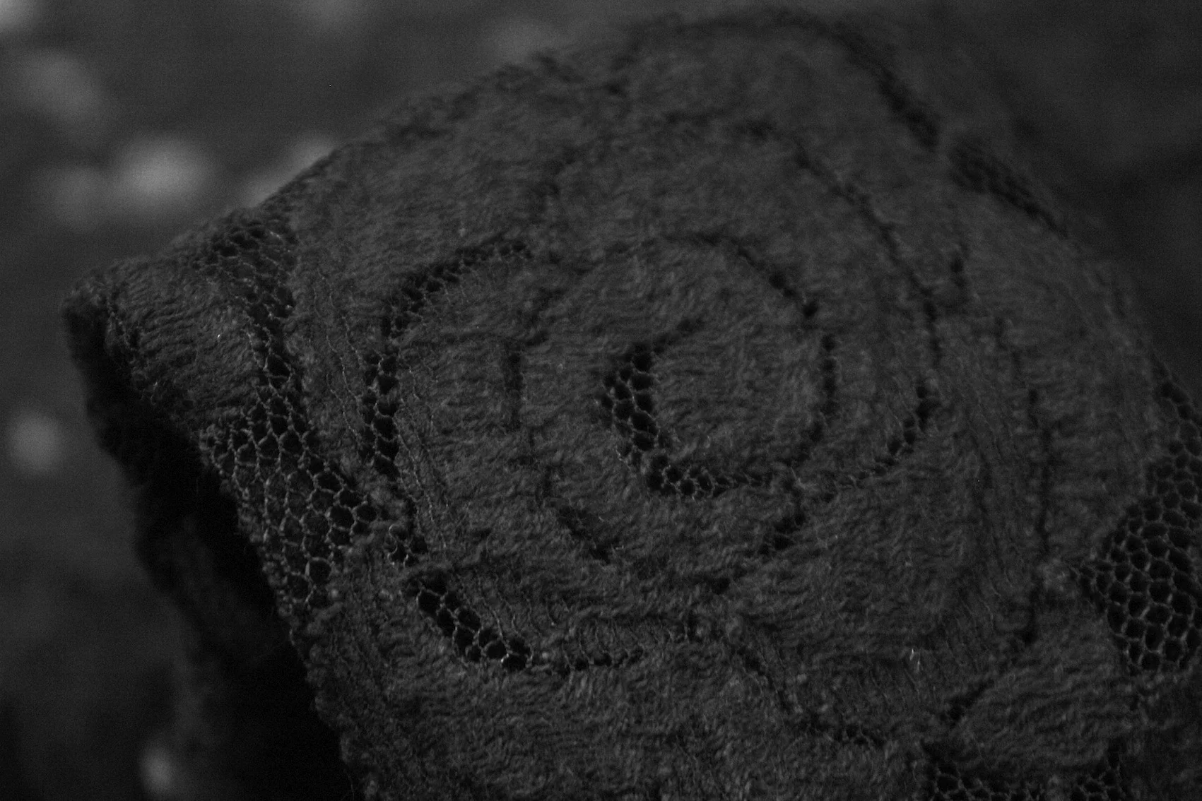 Rose Guipure Black - Stretch Lace