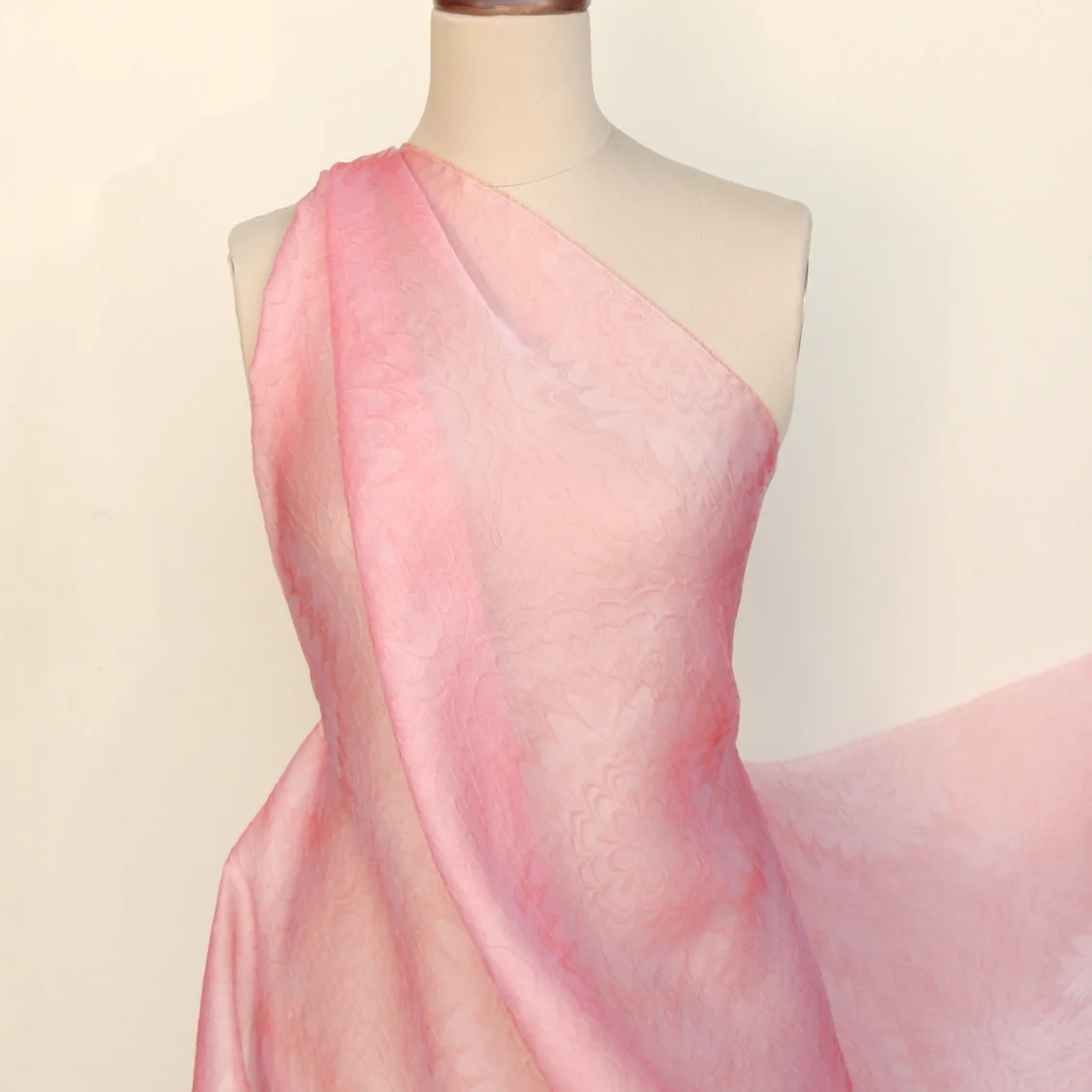 Rose Petal Jacquard Organza - Image 5