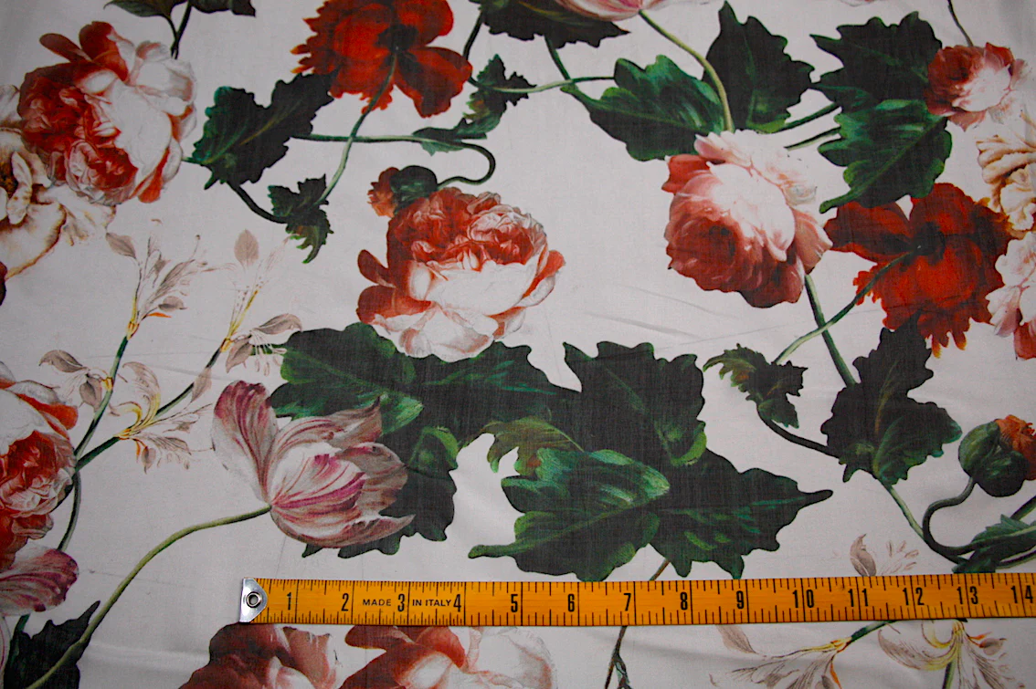 Rose Rosse - Silk Chiffon - Image 3