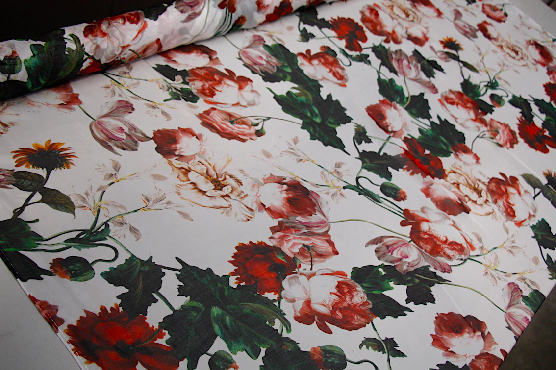 Rose Rosse - Silk Chiffon - Image 5