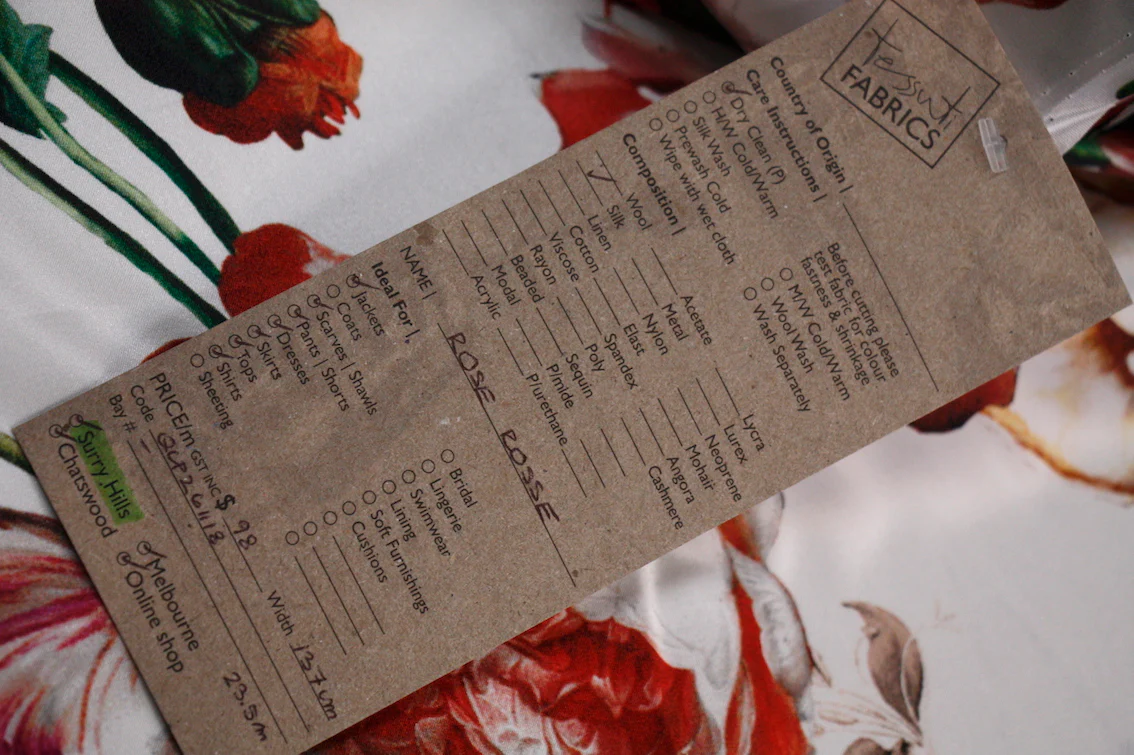 Rose Rosse - Silk Satin - Image 3