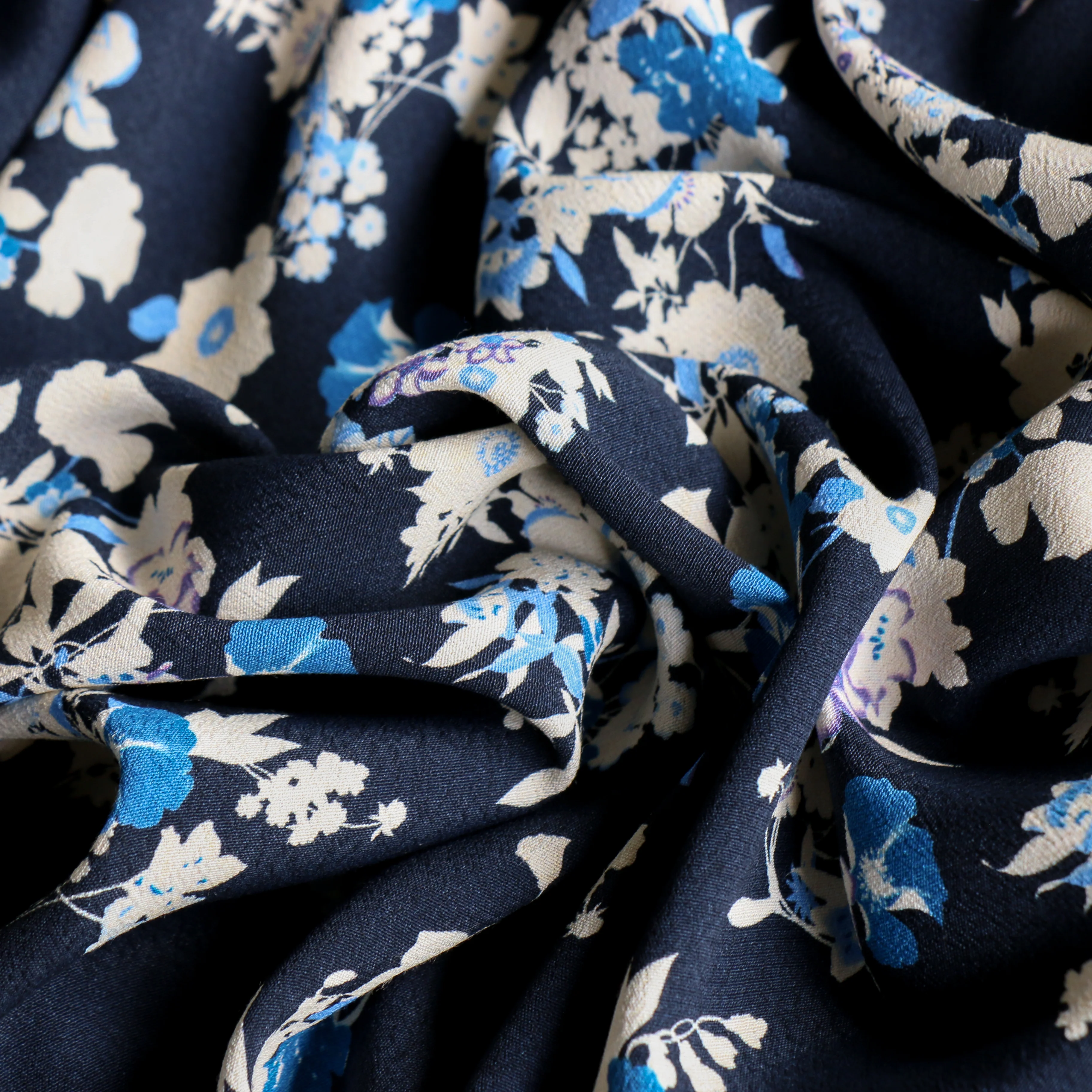 Roselli Blu Viscose Crepe - Image 2