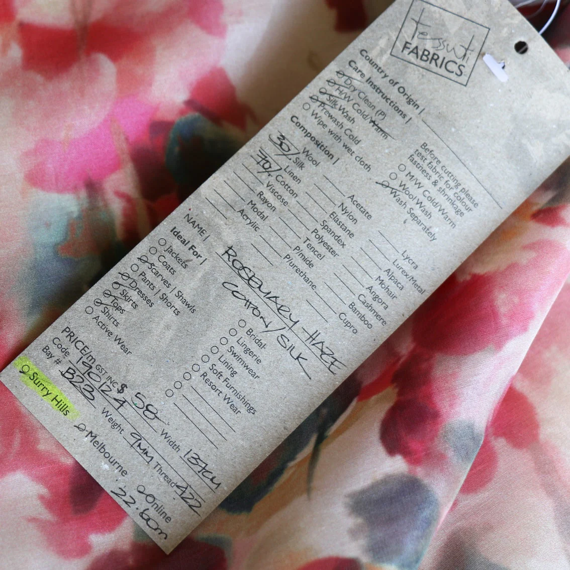 Rosemary Haze Silk/Cotton Voile - Image 4