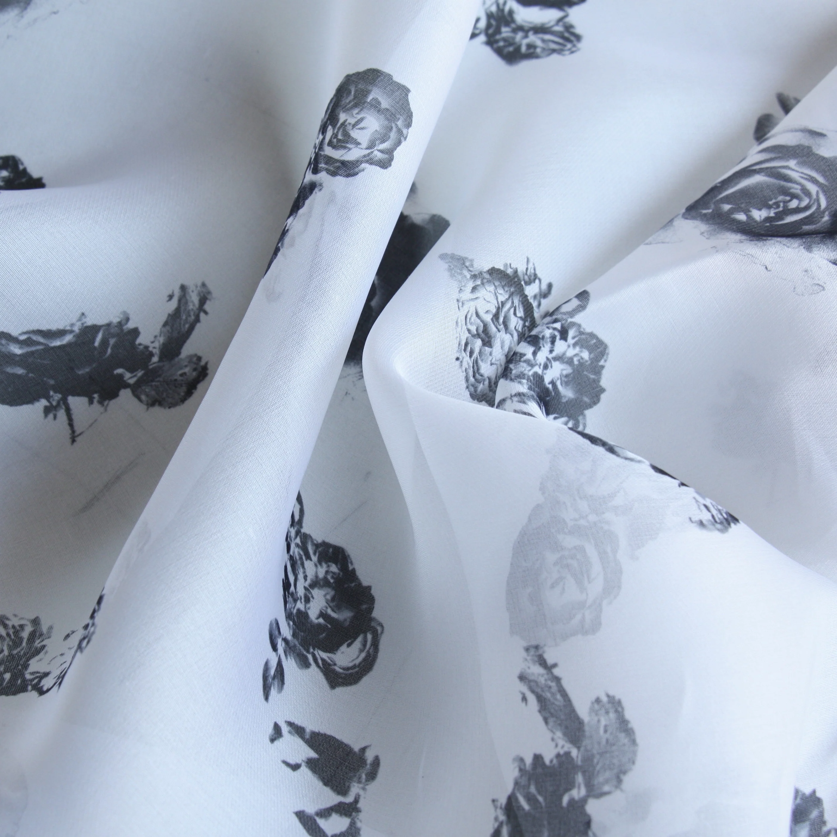 Roses Are Black - Silk Organza - Image 2