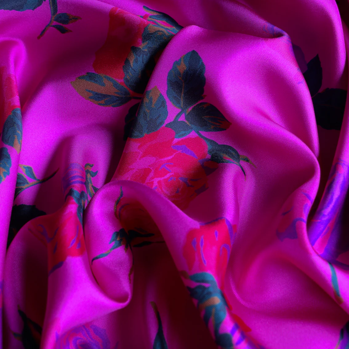 Roseto Fuchsia - Silk Twill - Image 2