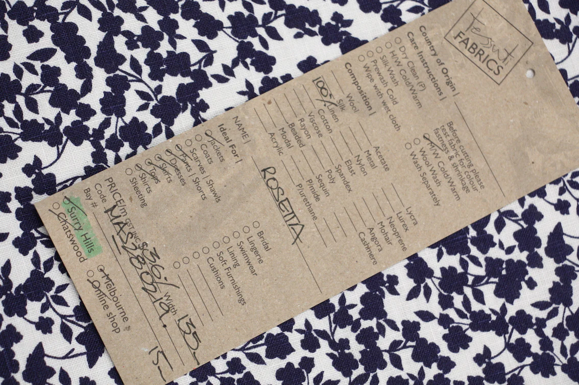 Rosetta Printed Linen - Image 2