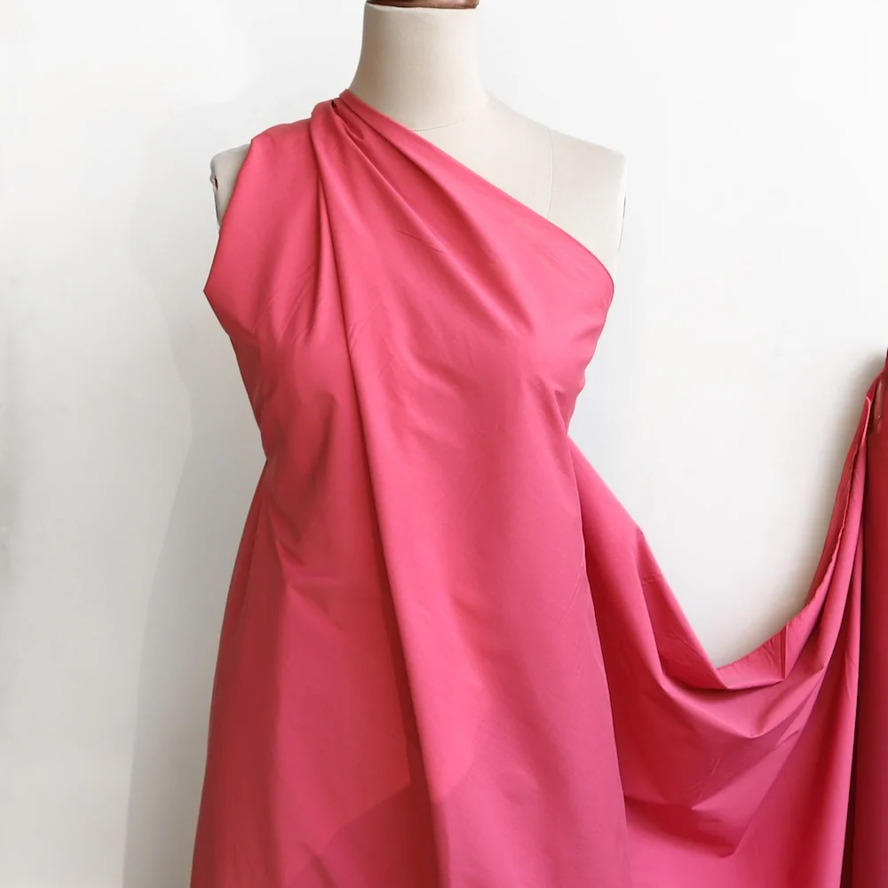 Rouge Pink Stretch Microprene - Image 4