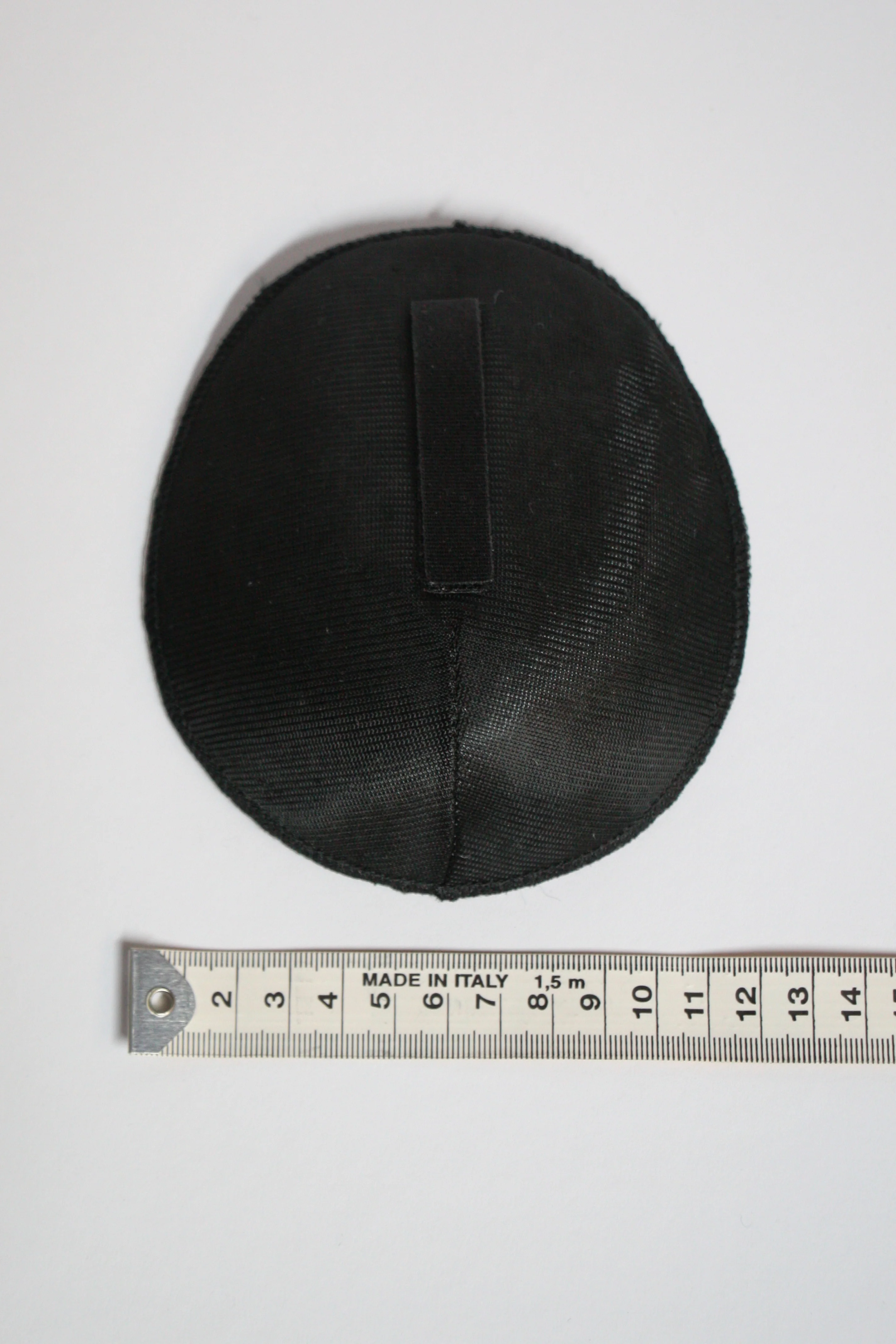 Rounded Black Shoulder Pad with Velcro Strip - Image 3