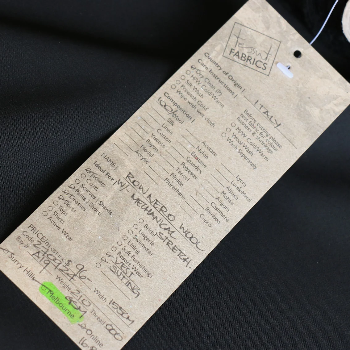 Row Nero Wool - Image 3