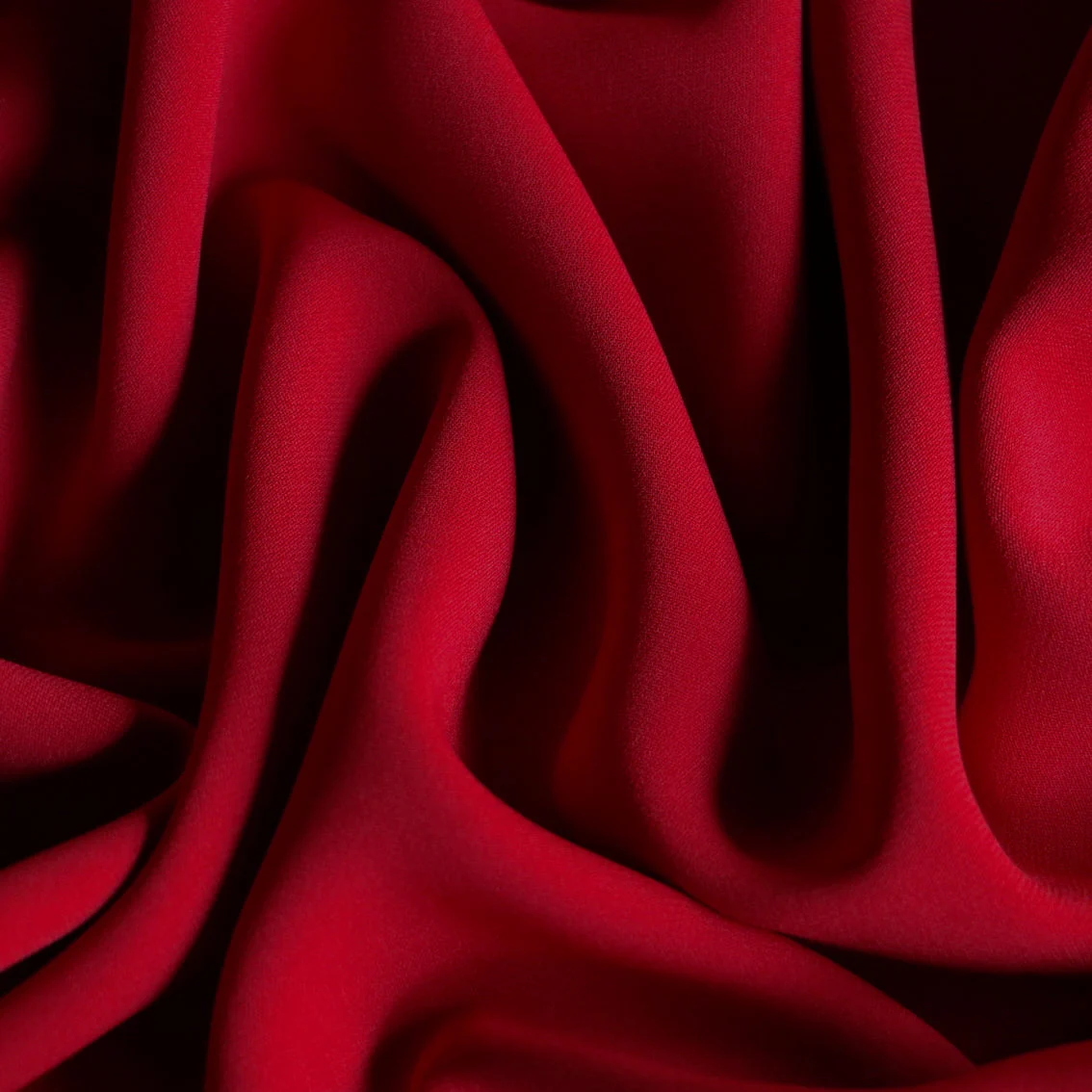 Ruby Red Faille Crepe - Image 2