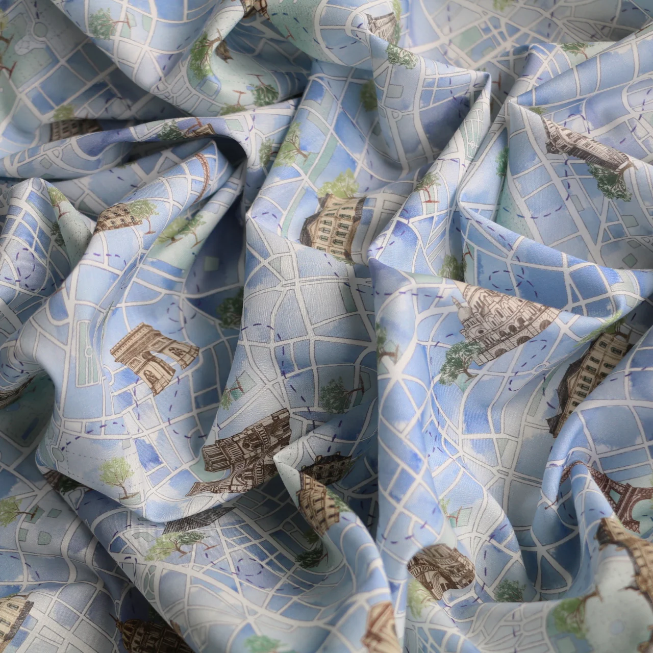 Rue De Paris Blue - Liberty Tana Lawn™ - Image 2