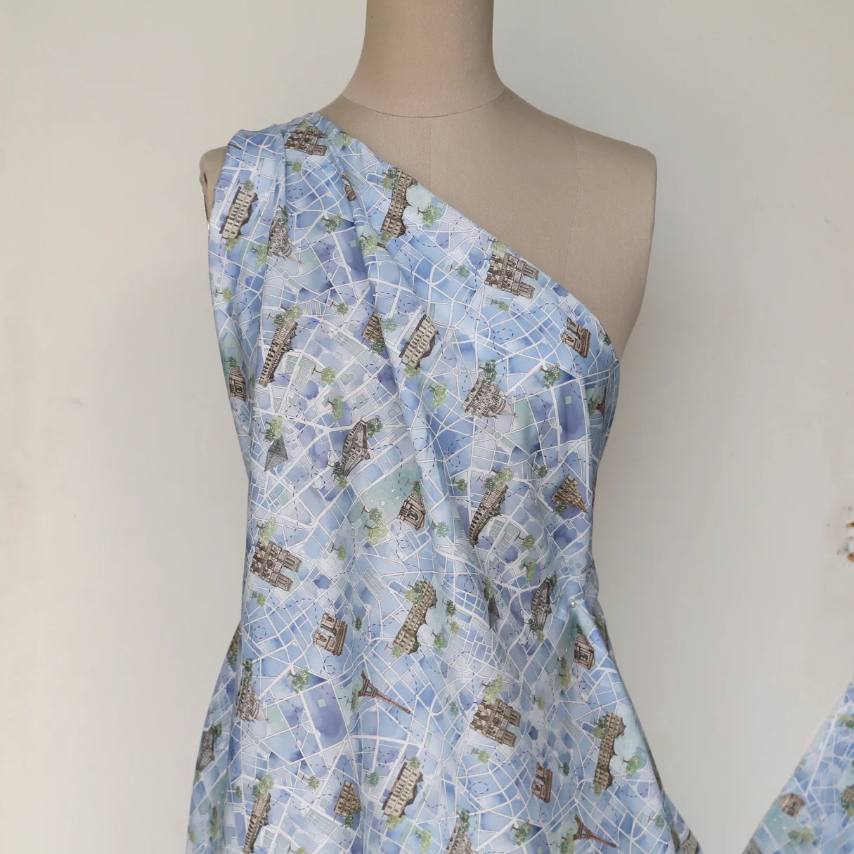 Rue De Paris Blue - Liberty Tana Lawn™ - Image 4