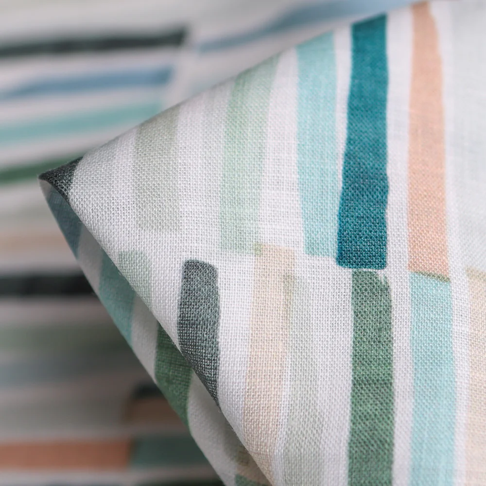 Rythym In Stripes Printed Linen